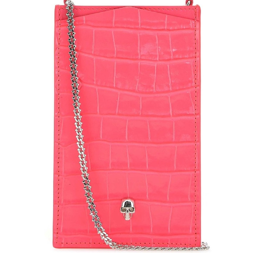 Alexander Mcqueen embossed skull mini crossbody bag (Phone bag)